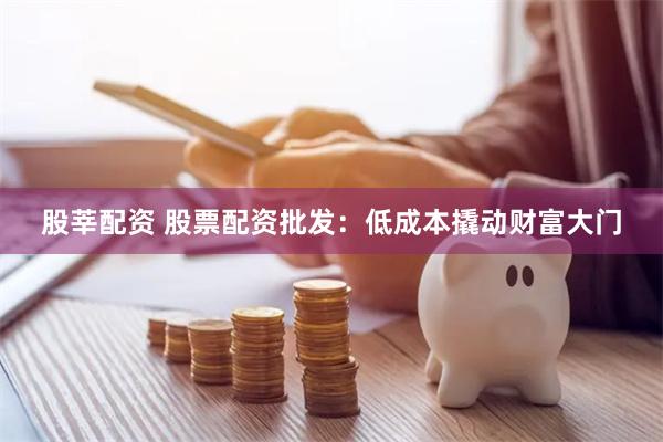 股莘配资 股票配资批发：低成本撬动财富大门